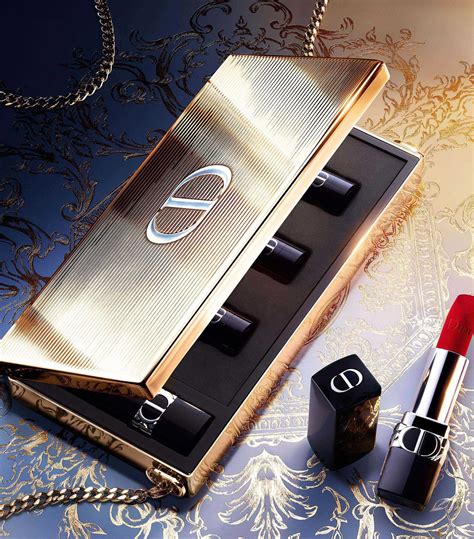 dior lipstick gold clutch|Dior lipstick collection case.